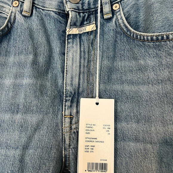 NWT Closed coopers tapered jeans 29x32 - Picture 2 of 4